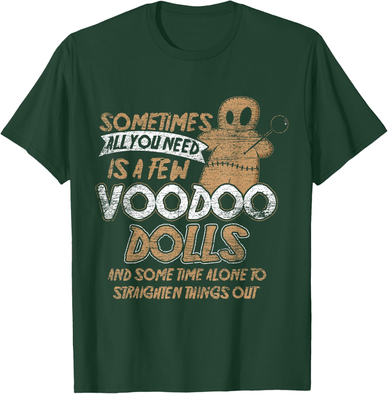Doll Costume Gift Scary Karma Voodoo Halloween T-Shirt - T-Shirt | Forest