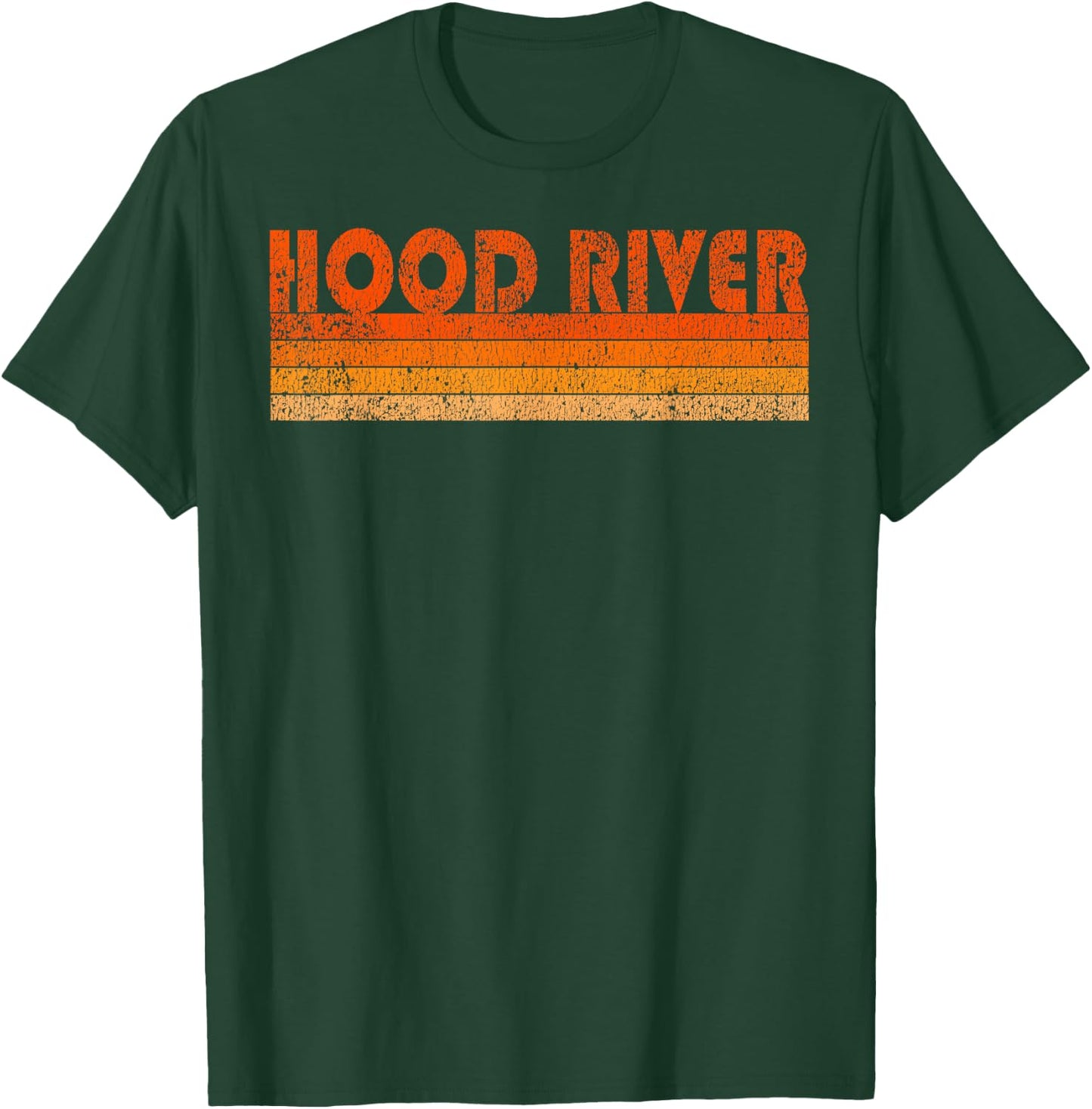 Vintage Retro Hood River Oregon T-Shirt - T-Shirt | Forest