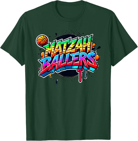 Matzah Ballers Basketball Team Matching Jewish Group Sports T-Shirt - T-Shirt | Forest