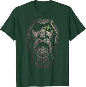 Odin Viking | Gift Vikingcostume Odinism Raven Beard T-Shirt - T-Shirt | Forest
