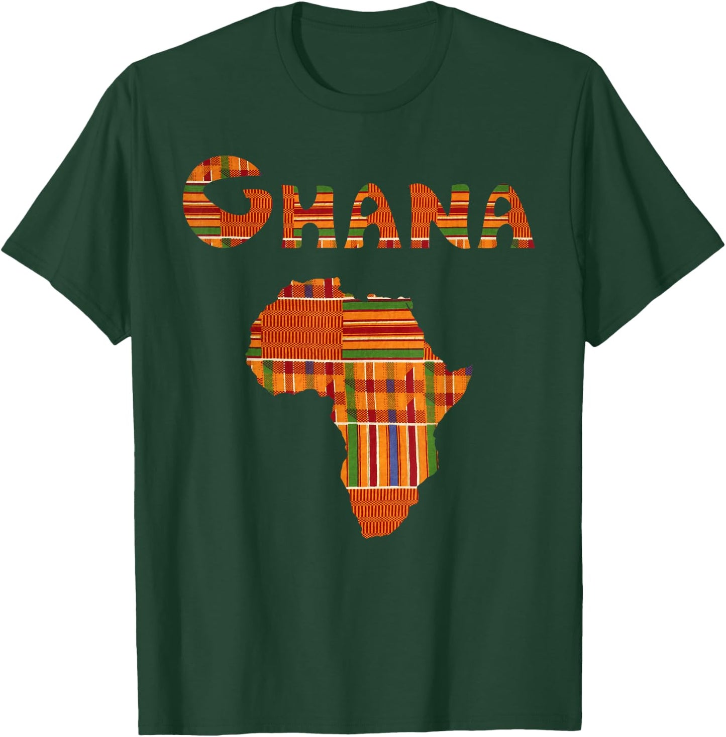 Ghana Shirt, Ghana , Ghana T Shirt, Africa Map, Kente T-Shirt - T-Shirt | Forest