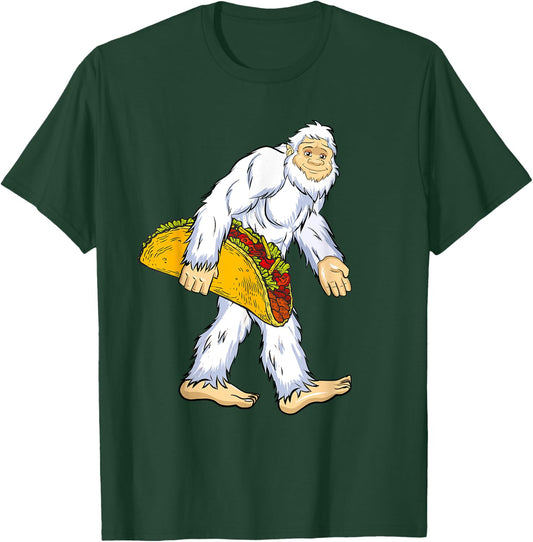 Yeti I Believe Lover Funny Monster Ape Man Tacos Snowman T-Shirt - T-Shirt | Forest
