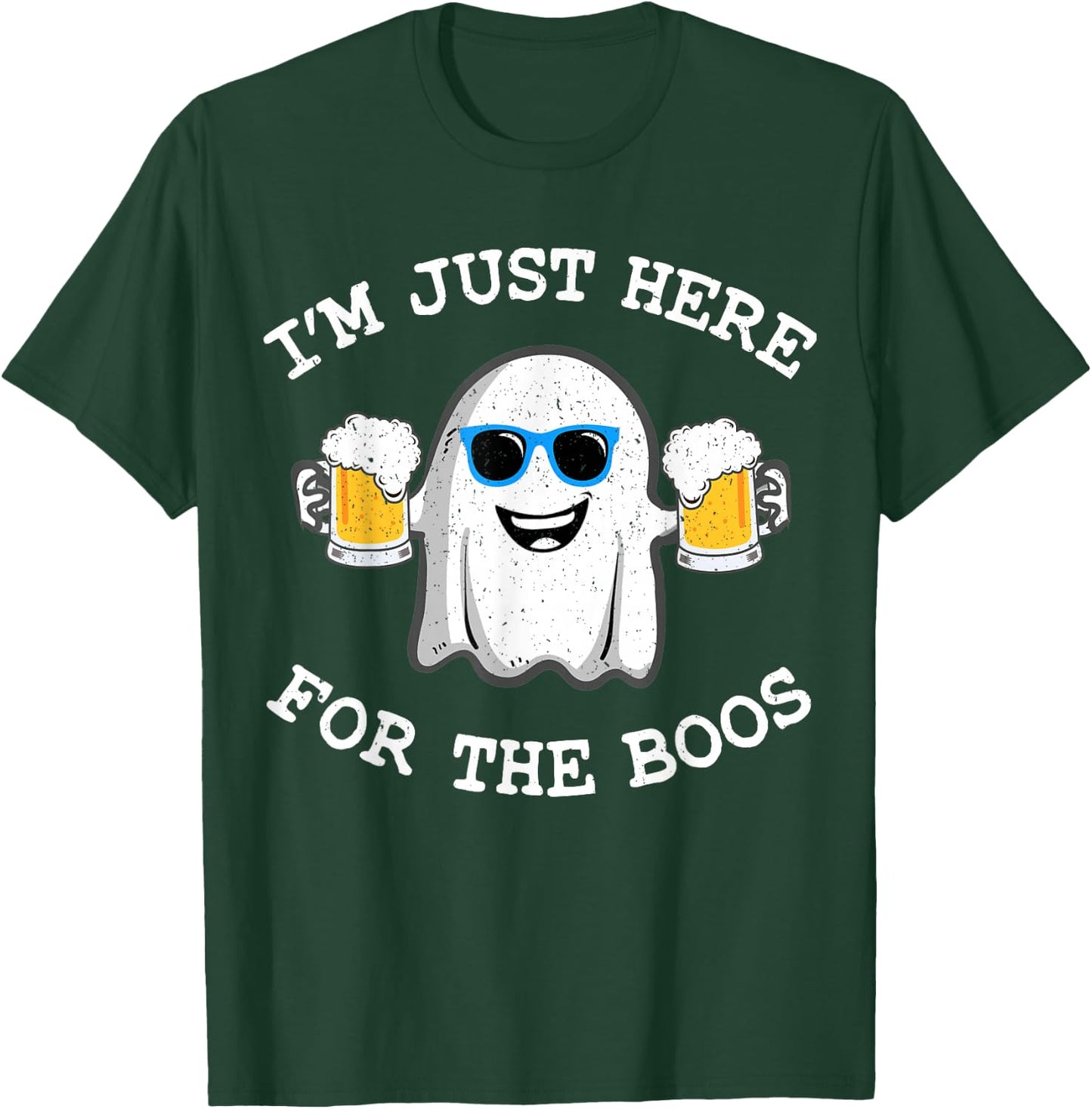 Funny Halloween , I'm Just Here For The Boos Costume Men T-Shirt - T-Shirt | Forest