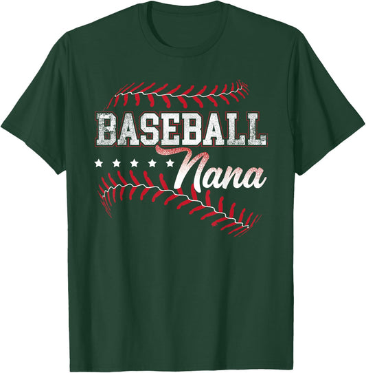 Baseball Nana Baseball Grandma Gift Shirts T-Shirt - T-Shirt | Forest