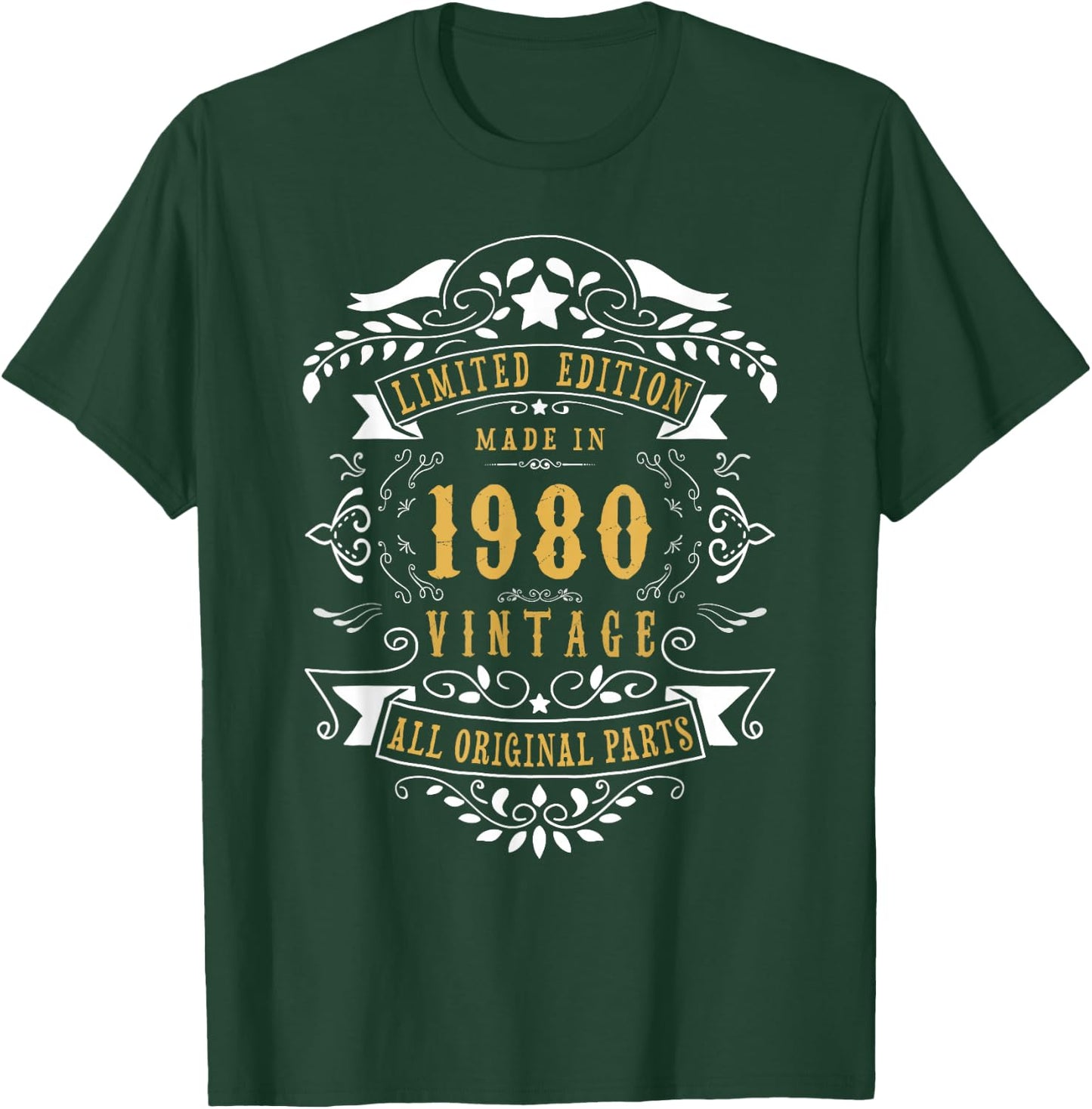 46th Birthday Women 46 Years old Men Born 1980 46 Birthday T-Shirt - T-Shirt | Forest