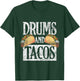 Tacos Cinco De Mayo Music Drummer Drums T-Shirt - T-Shirt | Forest