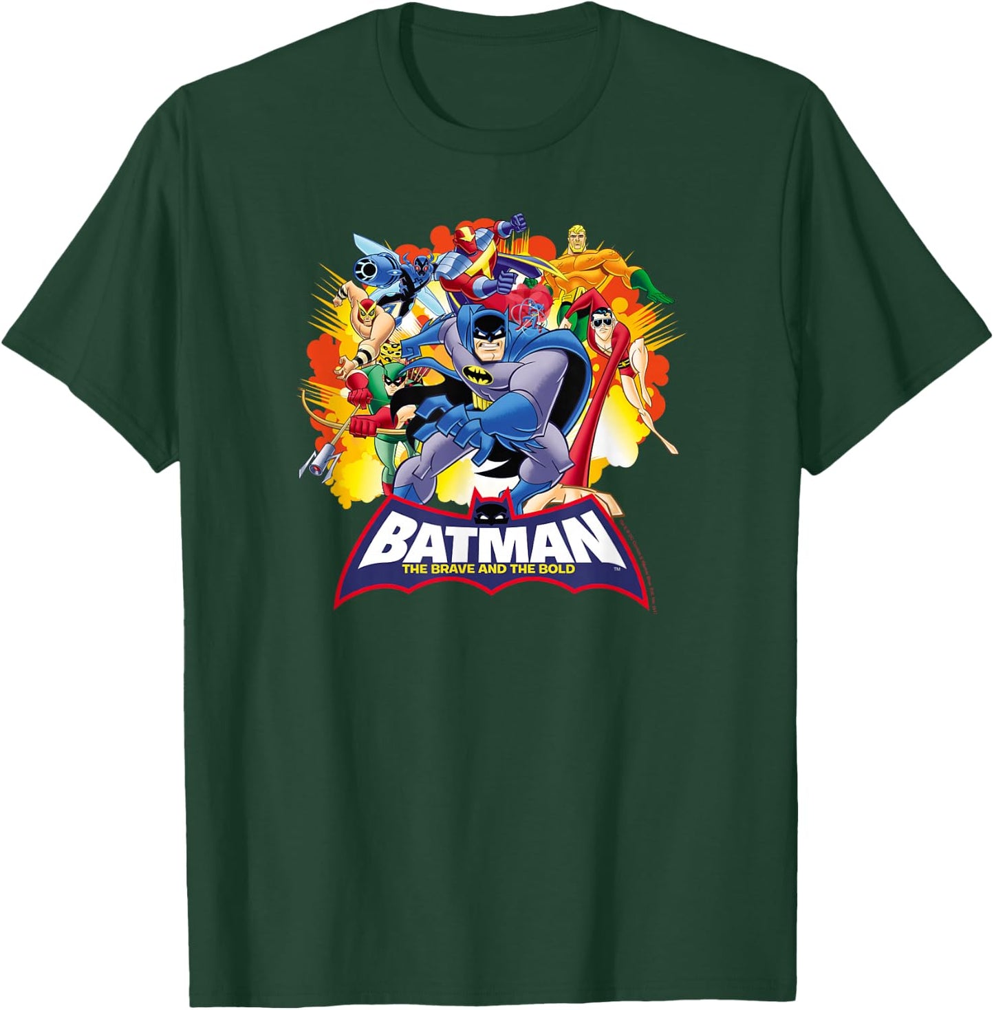 Batman: The Brave and the Bold Explosive Heroes T Shirt T-Shirt - T-Shirt | Forest