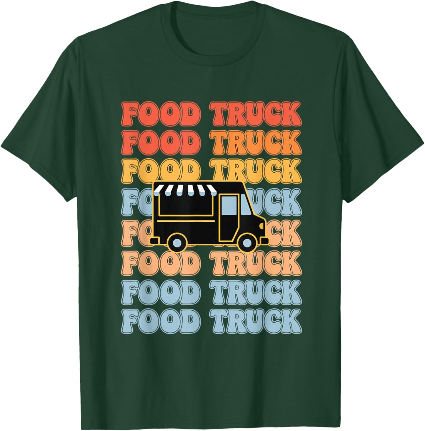 Food Truck Big Machines & Trucks Food Truck Kids T-Shirt - T-Shirt | Forest