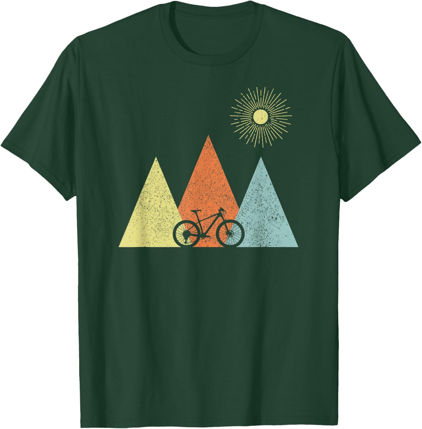 Vintage Mountain Bike MTB Bicycle Cycling Cyclist Biker T-Shirt - T-Shirt | Forest