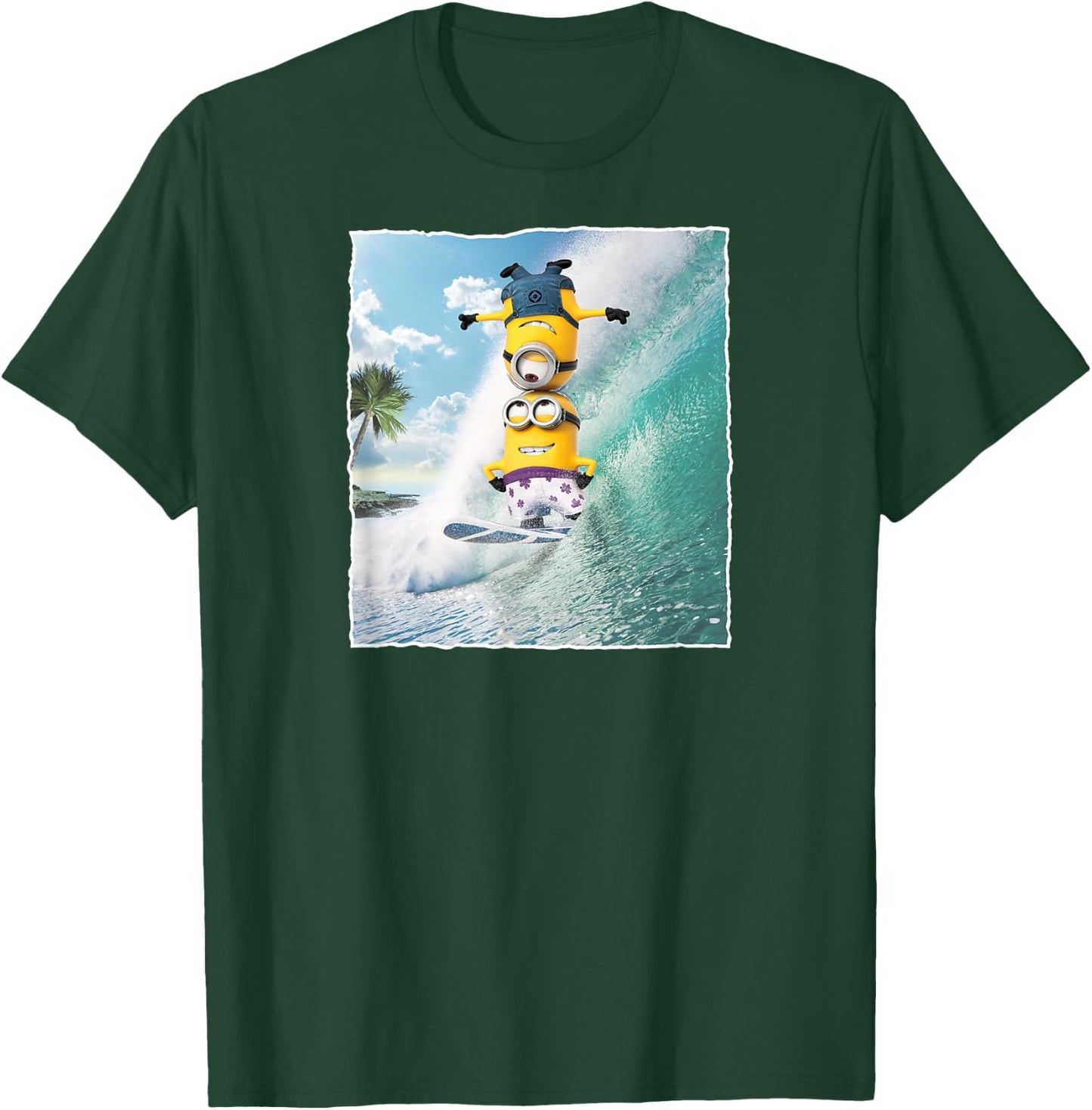 Despicable Me Minions Dave And Stuart Surf Graphic T-Shirt - T-Shirt | Forest