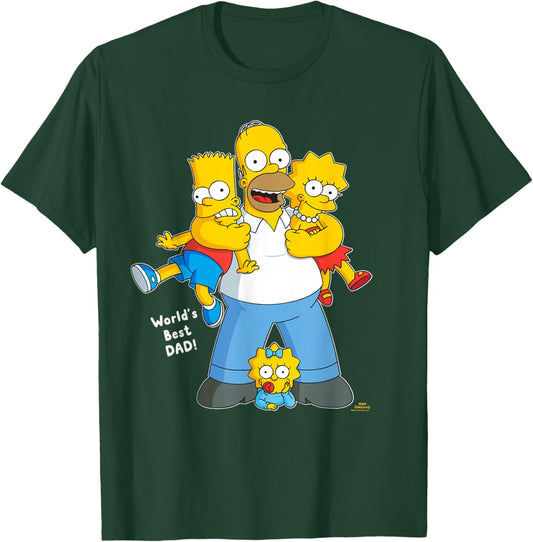 The Simpsons Homer Simpson World's Best Dad Father's Day T-Shirt - T-Shirt | Forest