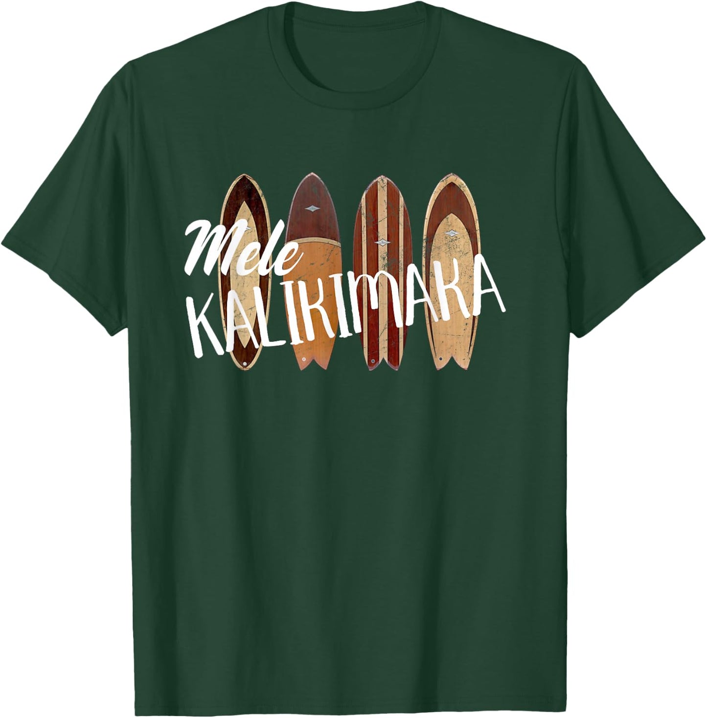 Christmas Mele Kalikimaka Vintage Hawaii surfboards T-Shirt - T-Shirt | Forest