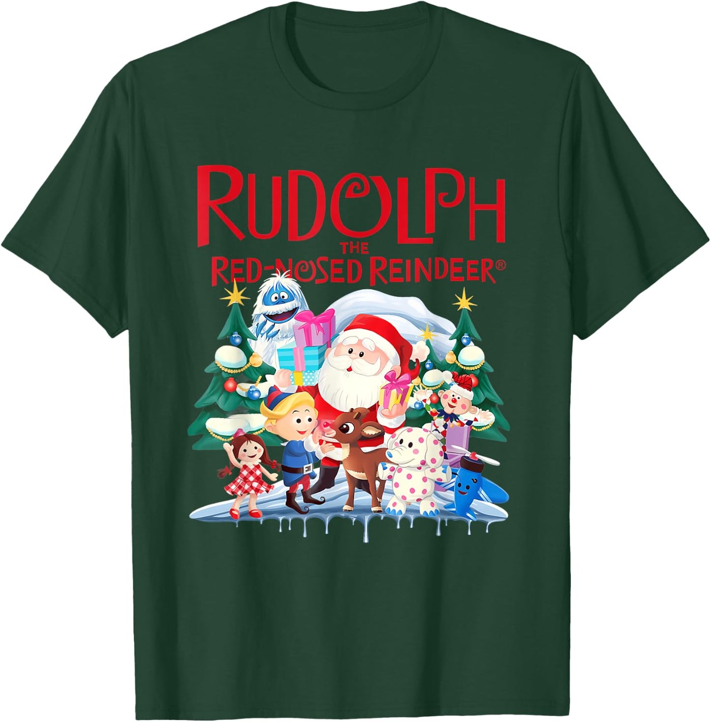 Cute Rudolph The Red Nosed Reindeer Christmas Special Xmas T-Shirt - T-Shirt | Forest