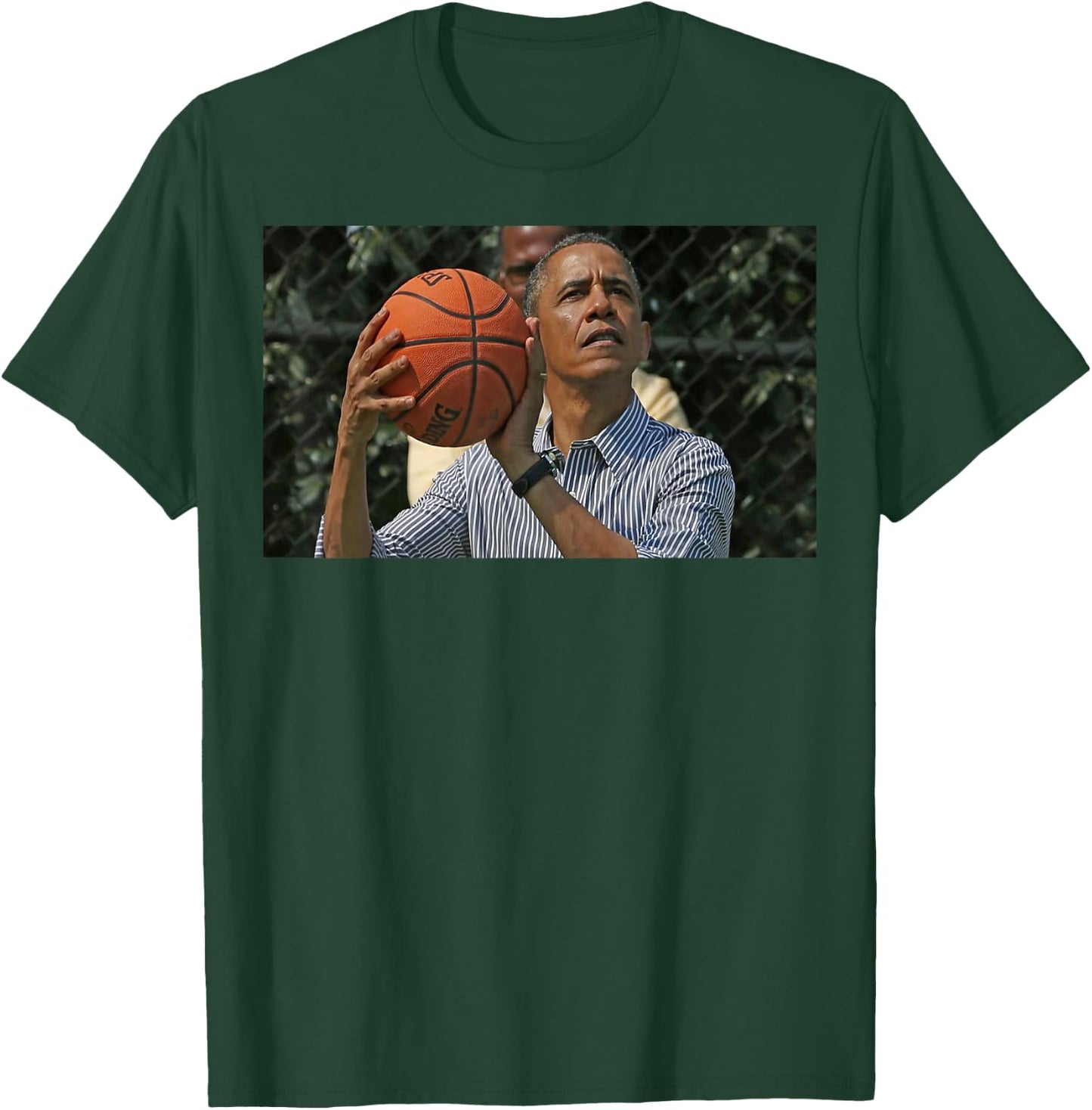 Barack Obama Playing Basketball Presidential T-Shirt - T-Shirt | Forest