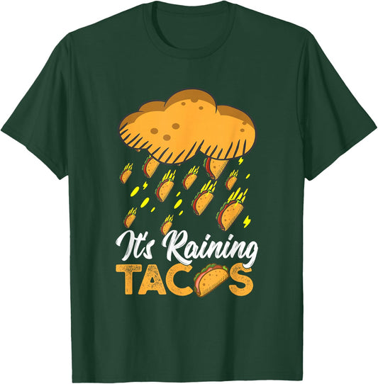 It's Raining Tacos Funny Taco Kids Girls Boys Gift T-Shirt - T-Shirt | Forest
