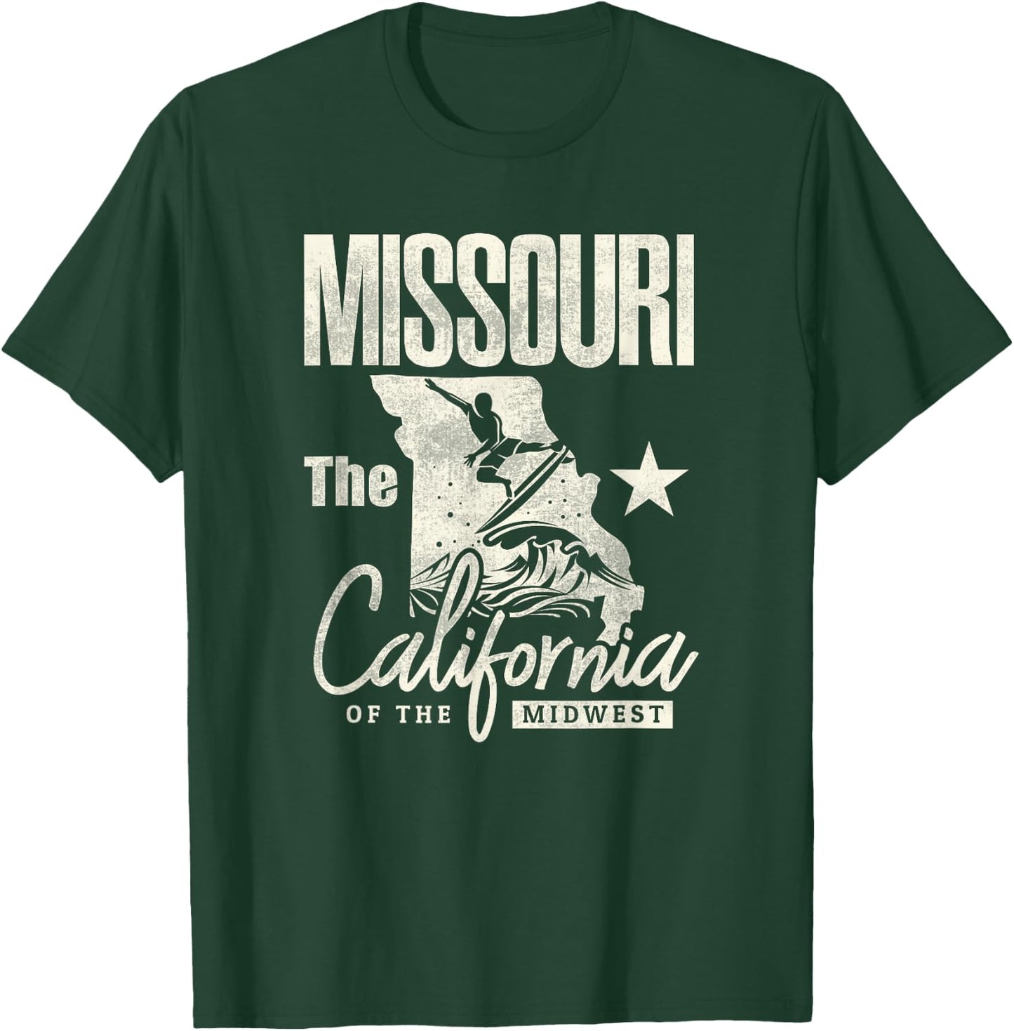 Funny State of Missouri The California of The Midwest Shirt T-Shirt - T-Shirt | Forest