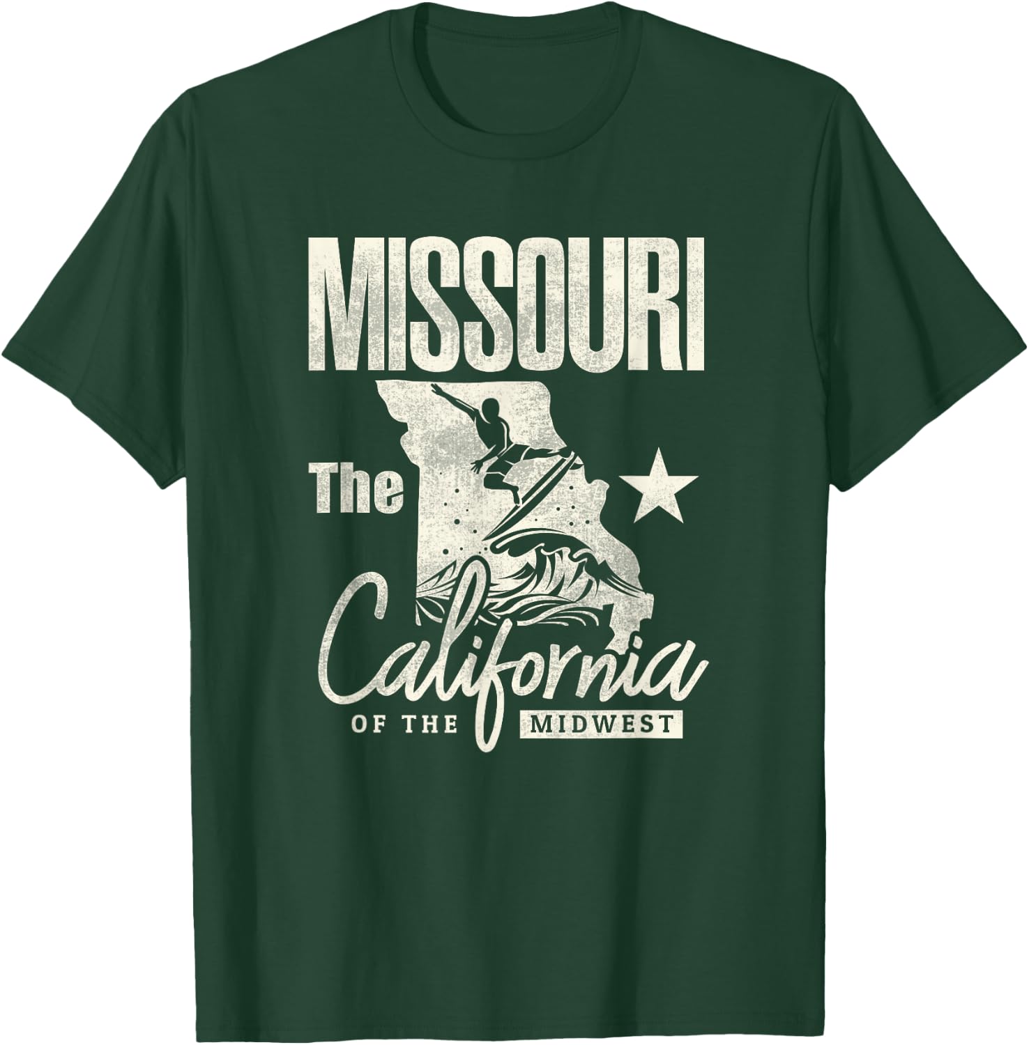 Funny State of Missouri The California of The Midwest Shirt T-Shirt - T-Shirt | Forest