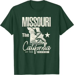 Funny State of Missouri The California of The Midwest Shirt T-Shirt - T-Shirt | Forest