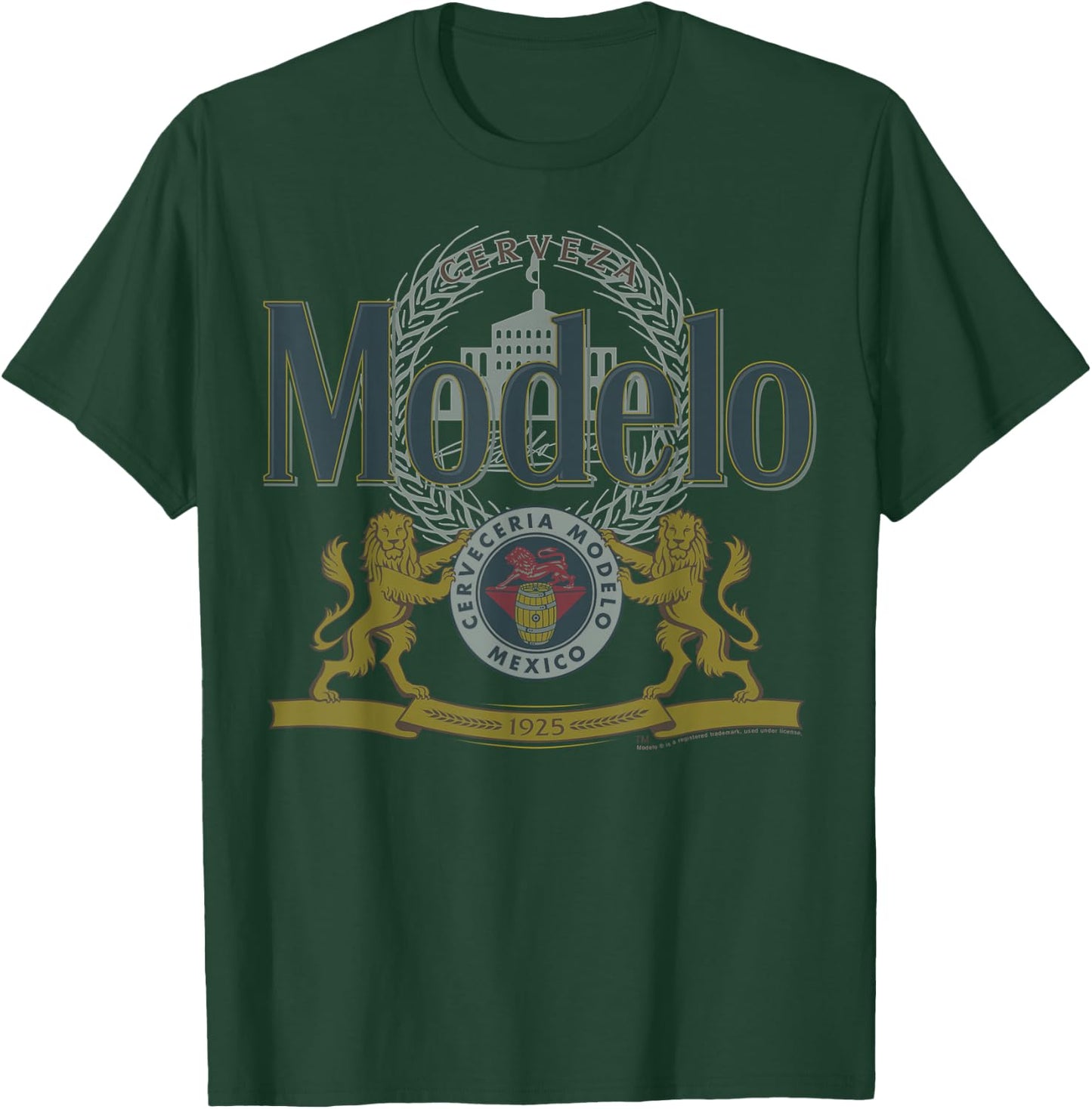 Officially Licensed Modelo Classic Casual T-Shirt - T-Shirt | Forest