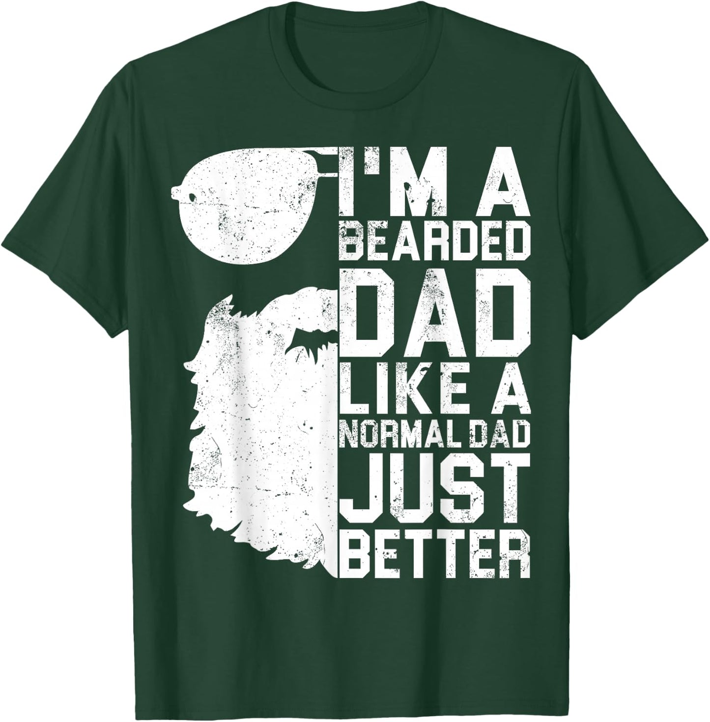 Bearded Dad Shirt Funny Beard Humor Father's Day Gift T-Shirt - T-Shirt | Forest