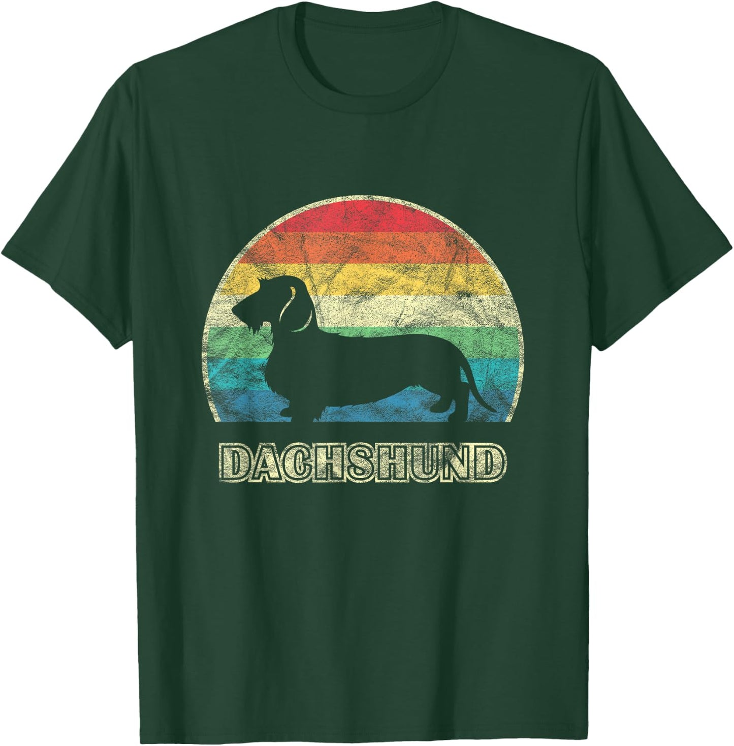 Wirehaired Dachshund Vintage Style Dog T-Shirt - T-Shirt | Forest