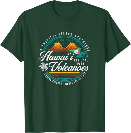 Hawaii Volcanoes National Park Kilauea Mauna Loa Souvenirs T-Shirt - T-Shirt | Forest