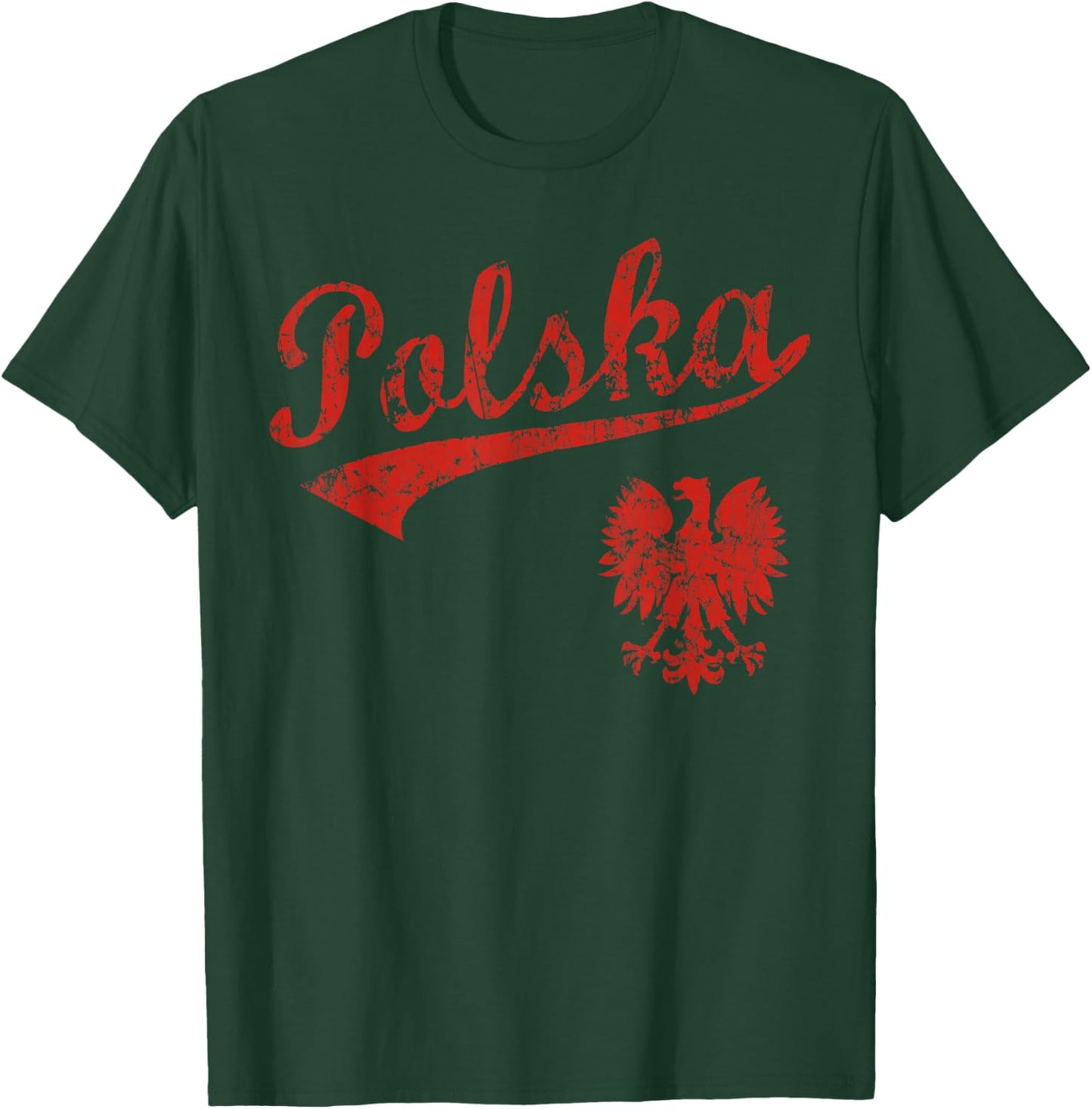 Polska Polish Poland Polski Family Heritage Men Women Kids T-Shirt - T-Shirt | Forest