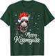 Merry Kissmyass Donkey Sarcastic Xmas Funny Pajama Christmas T-Shirt - T-Shirt | Forest