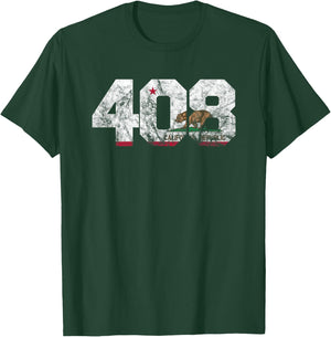 Area Code 408 shirt - San Jose California T-Shirt - T-Shirt | Forest