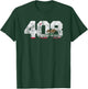 Area Code 408 shirt - San Jose California T-Shirt - T-Shirt | Forest