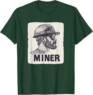 Awesome Miner Man Costume T-Shirt - T-Shirt | Forest