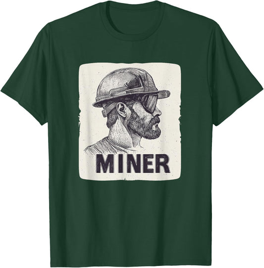 Awesome Miner Man Costume T-Shirt - T-Shirt | Forest