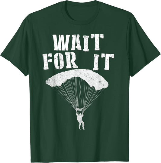 High Altitude Low Open Parachute Jump Free Fall MFF T-Shirt - T-Shirt | Forest