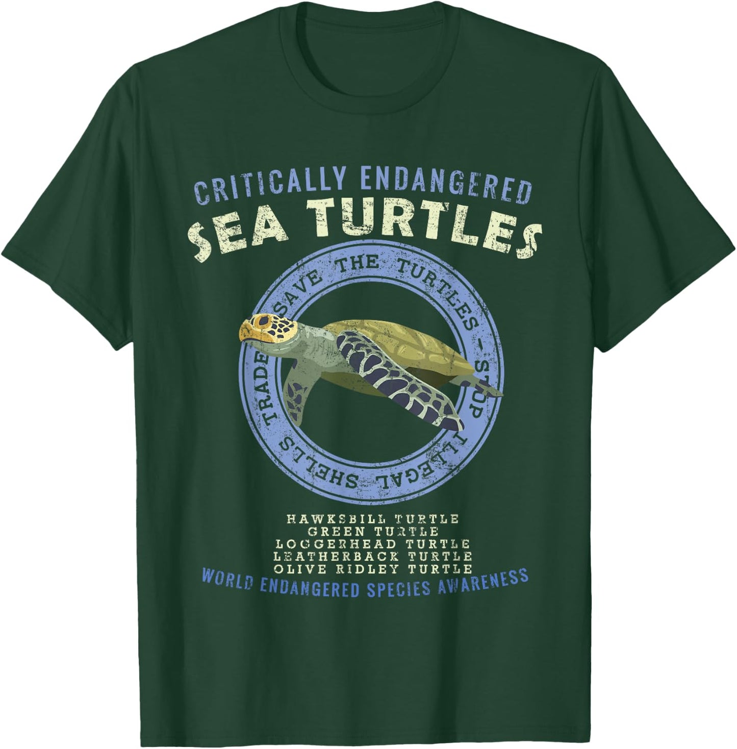 Save The Sea Turtles T-Shirt - T-Shirt | Forest
