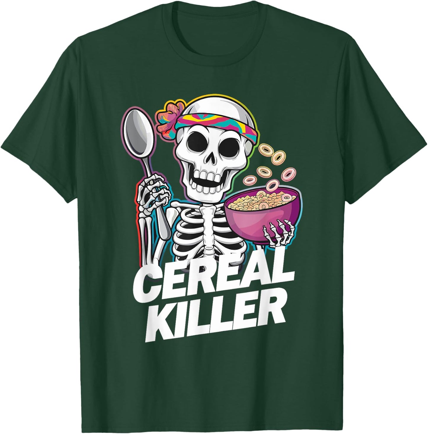 Cereal Killer Halloween Love Cereal Funny Cereal T-Shirt - T-Shirt | Forest