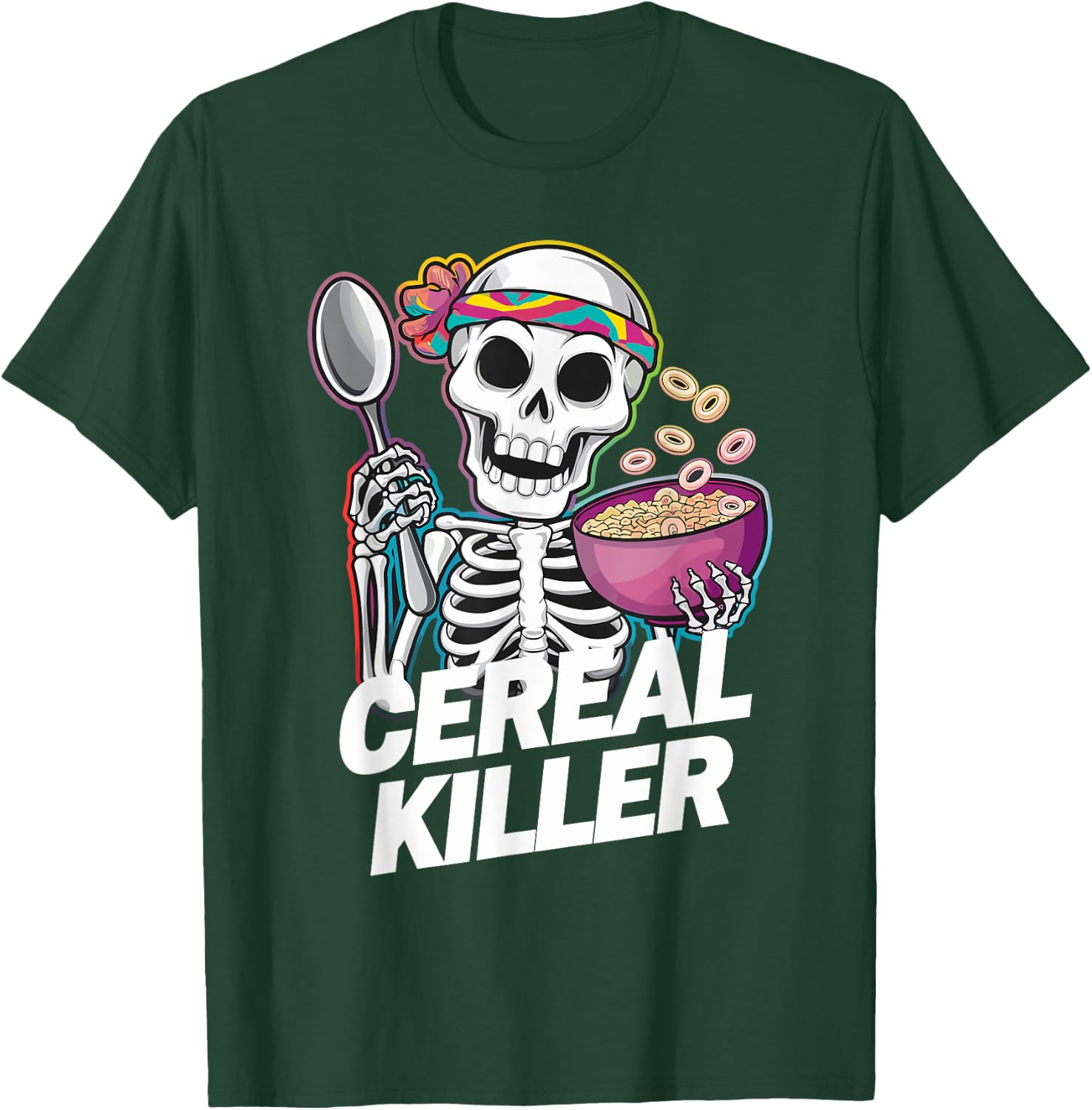 Cereal Killer Halloween Love Cereal Funny Cereal T-Shirt - T-Shirt | Forest