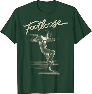 Footloose Two Tone Title Logo Portrait T-Shirt - T-Shirt | Forest