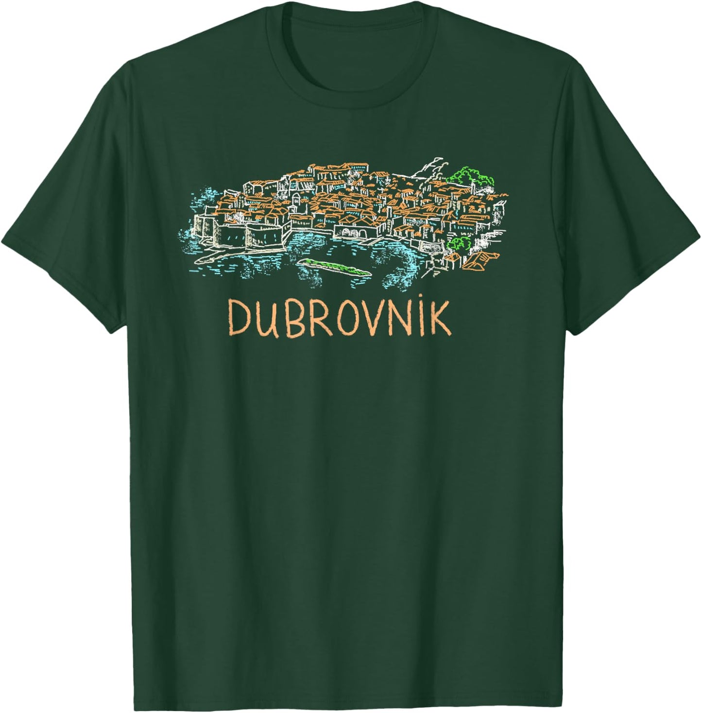 Dubrovnik city Shirt T Shirt T-Shirt - T-Shirt | Forest