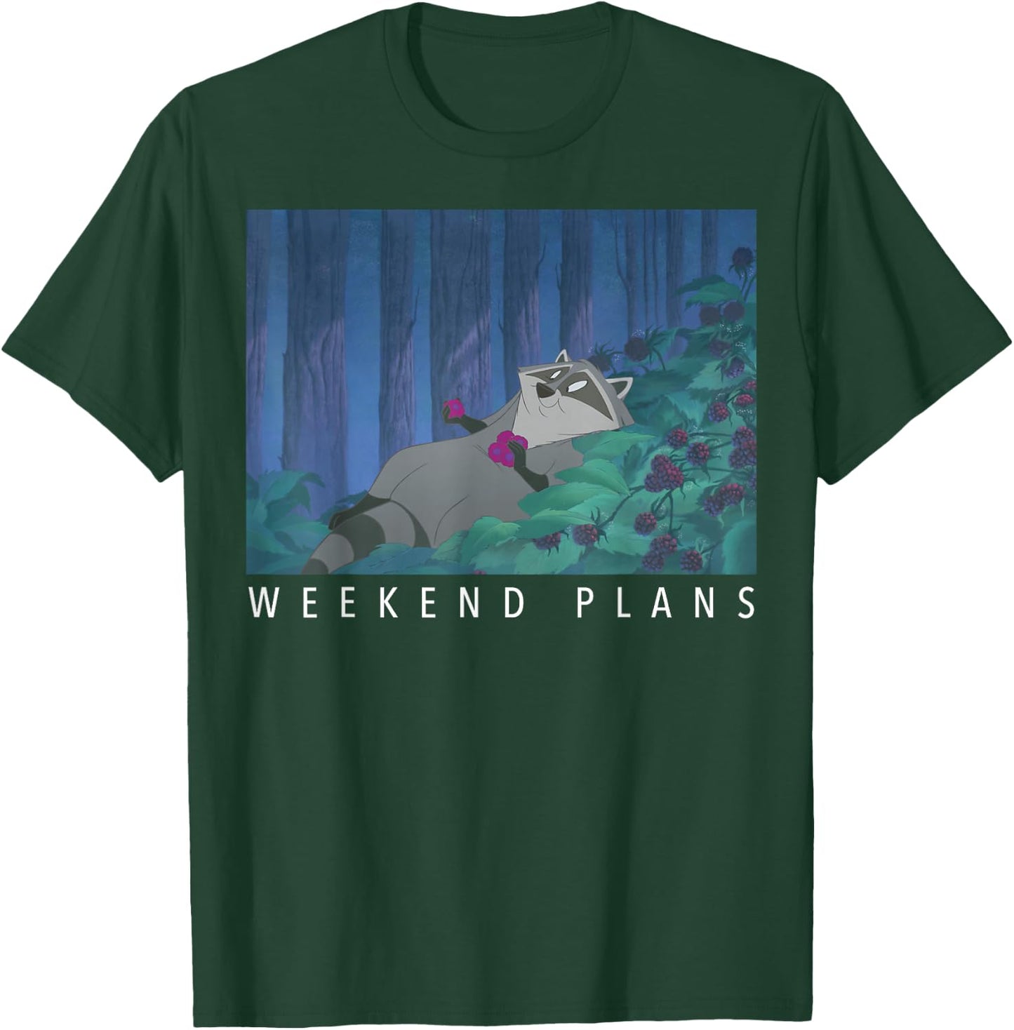 Disney Pocahontas Meeko Weekend Plans T-Shirt - T-Shirt | Forest