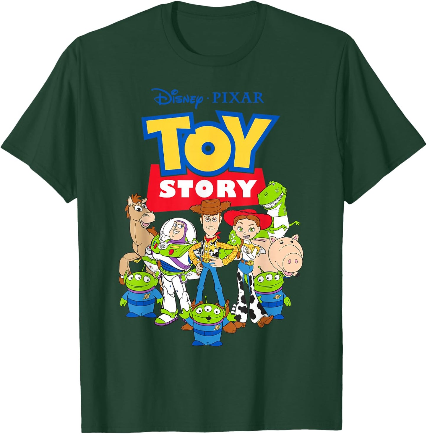 Disney Pixar Toy Story Buzz Woody Jessie Graphic T-Shirt - T-Shirt | Forest