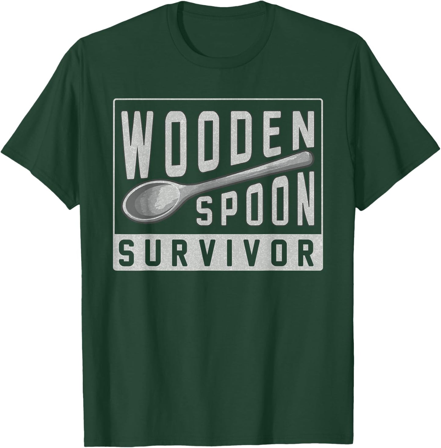 Wooden Spoon Survivor Champion I Survived The Wooden Spoon T-Shirt - T-Shirt | Forest