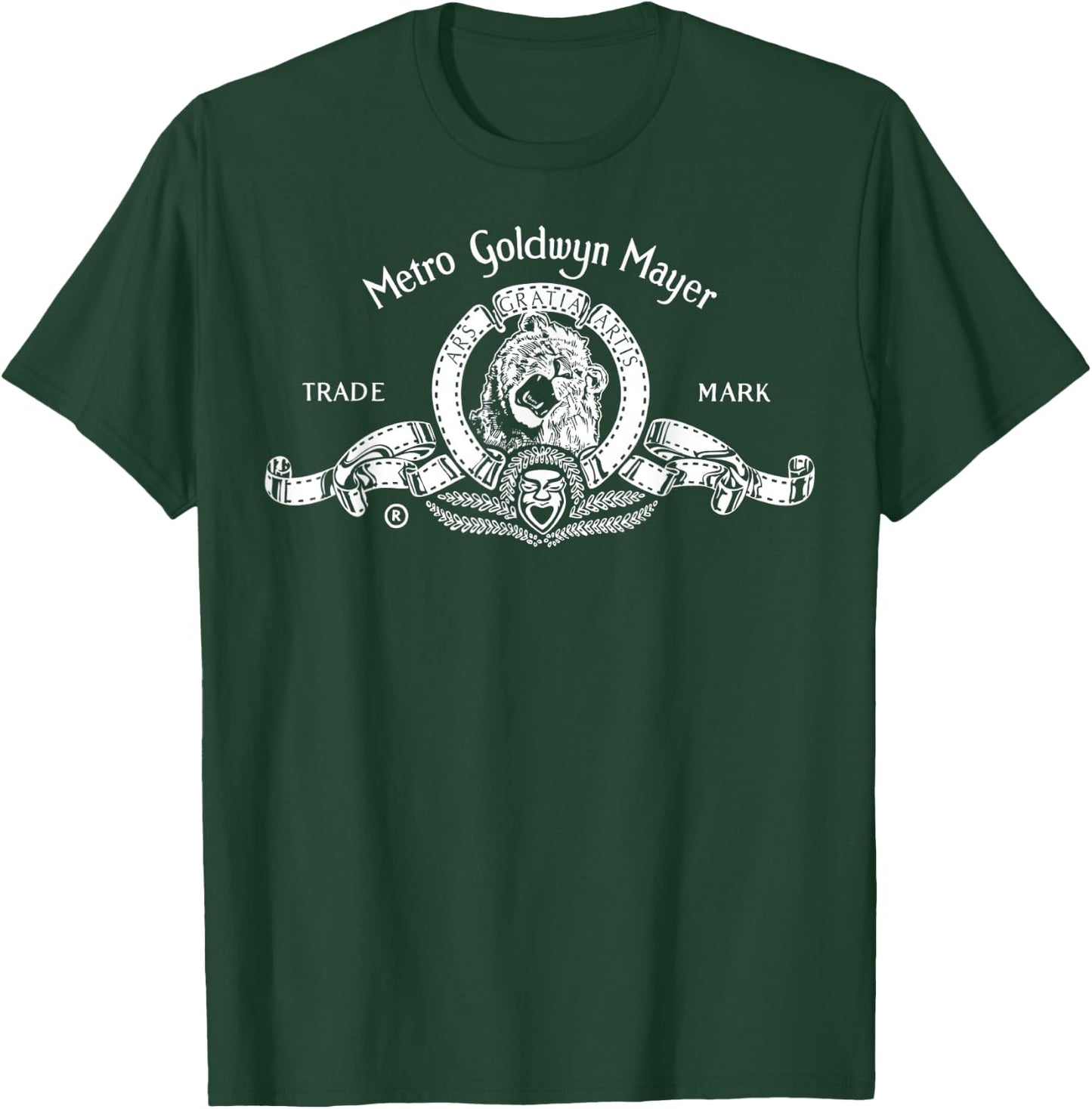 MGM Classic Lion White Logo T-Shirt - T-Shirt | Forest