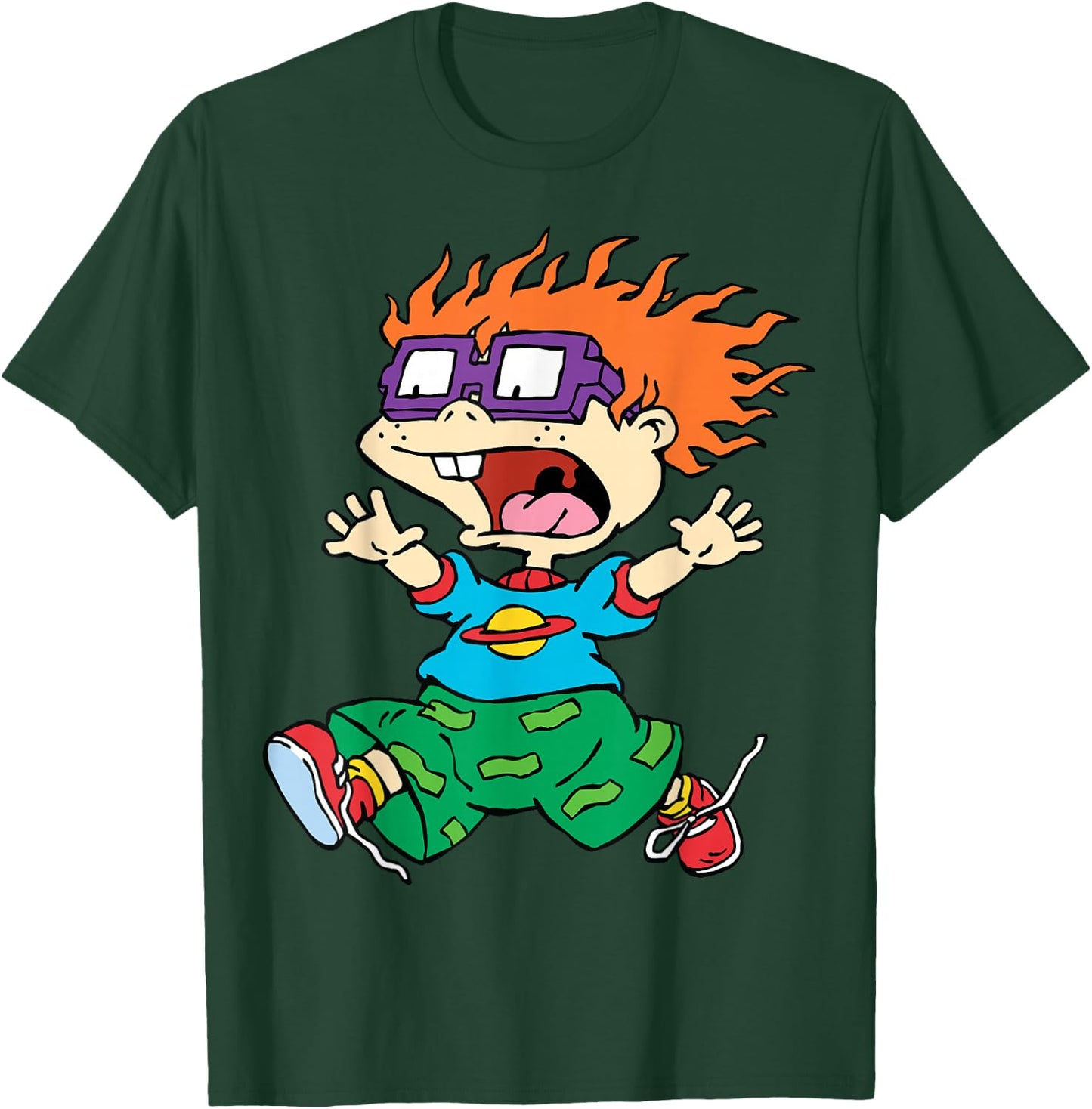 Chucky Running Away Center Design T-Shirt - T-Shirt | Forest