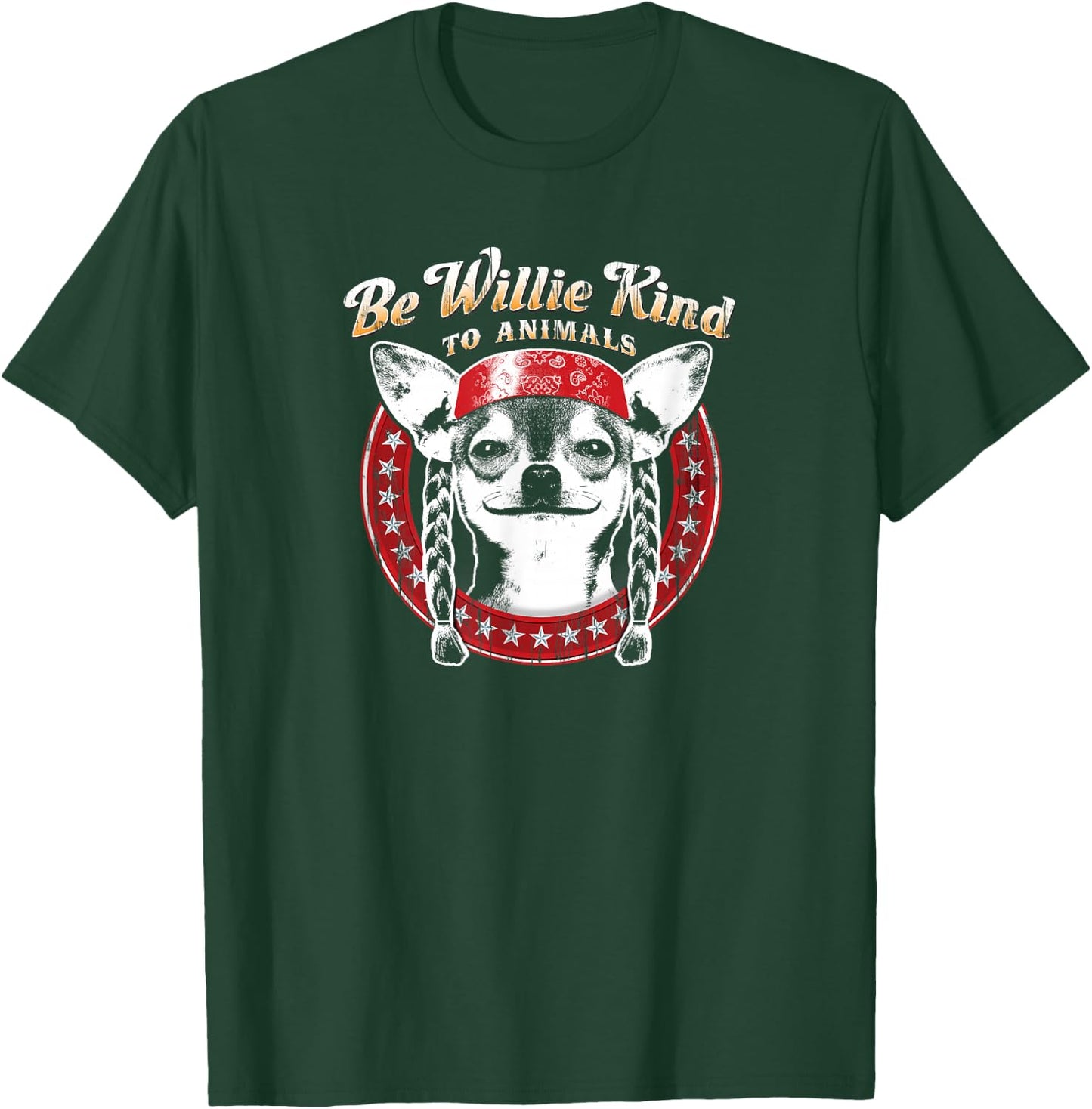 Willie Nelson - Be Willie Kind to Animals T-Shirt - T-Shirt | Forest