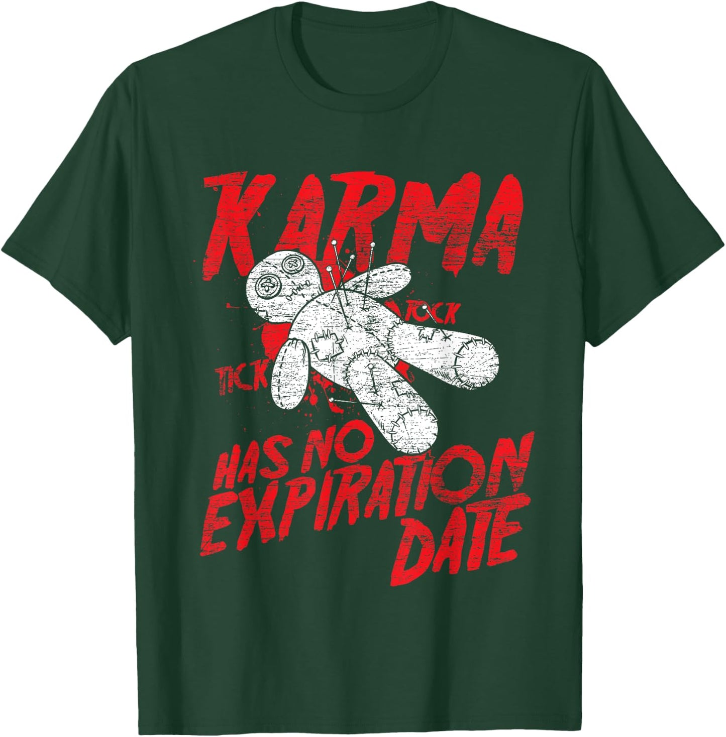 Voodoo Doll Costume Gift Scary Karma Halloween T-Shirt - T-Shirt | Forest