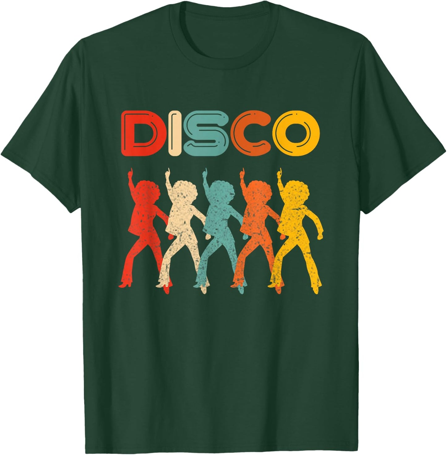 Disco 70s Disco Themed Vintage Retro Dancing T-Shirt - T-Shirt | Forest