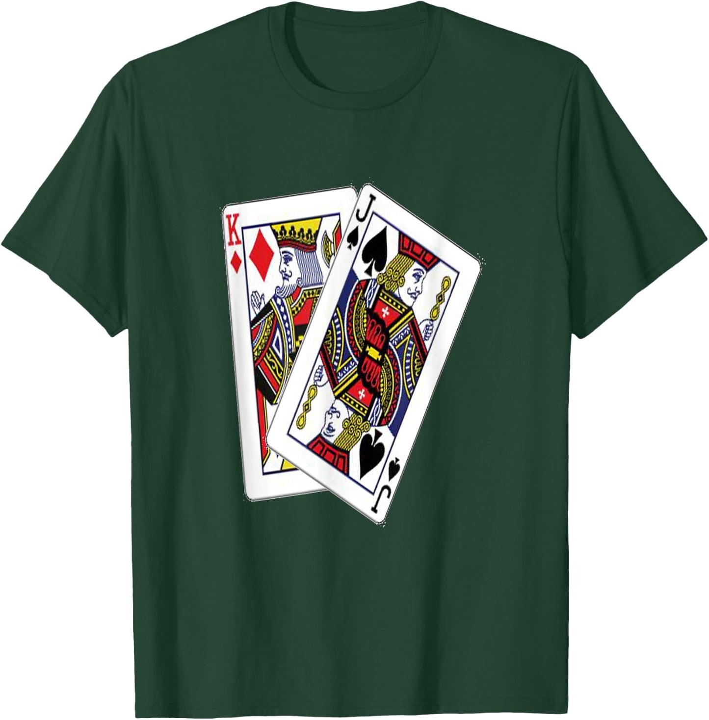 Texas Hold'em Poker King Jack Off T-Shirt - T-Shirt | Forest