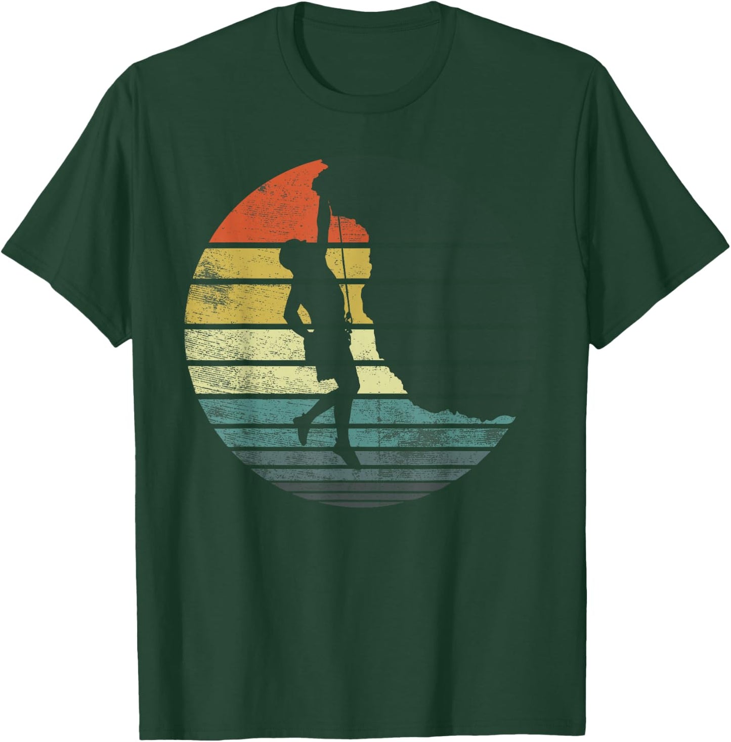 Climber Gifts Funny Rock Climbing Retro Vintage Bouldering T-Shirt - T-Shirt | Forest