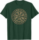 Vegvisir Viking Compass Runes Nordic Celtic Protection T-Shirt - T-Shirt | Forest