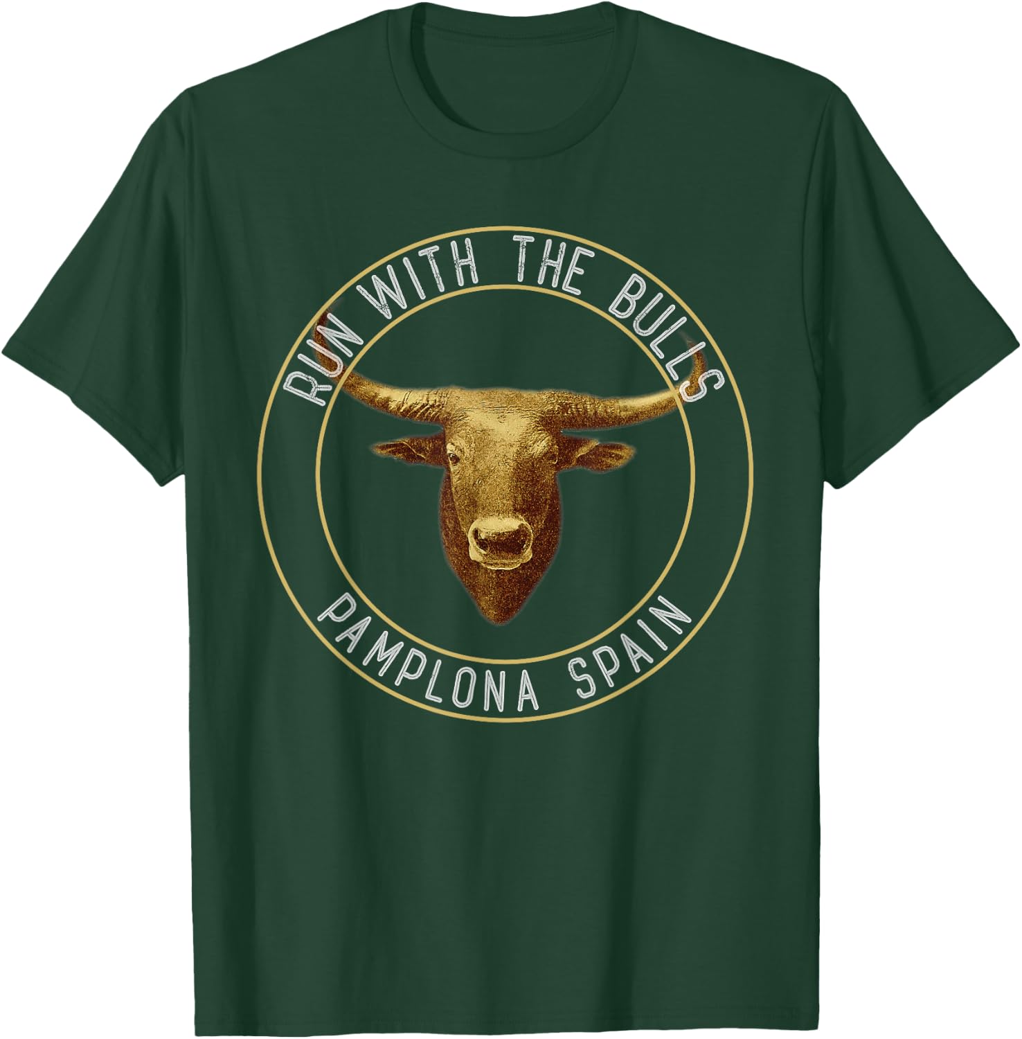 Run With The Bulls Pamplona T Shirt Spain Adventurers T-Shirt - T-Shirt | Forest